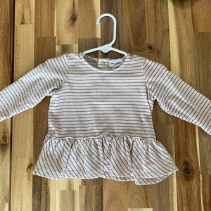 Miles the Label Baby Girls Long Sleeve Shirt, 9mo